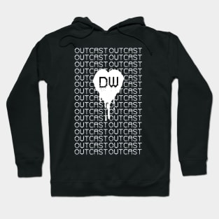 Outcast Matrix White Logo Hoodie